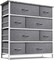 Sorbus Dresser with 8 Drawers - Storage Chest Organizer with Steel Frame, Wood Top, Handles, Fabric Bins